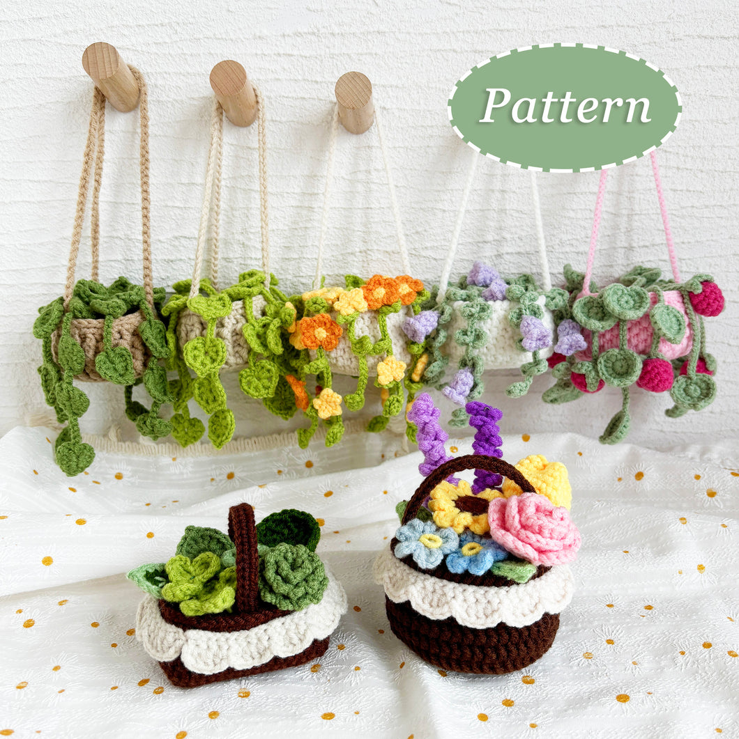 7in1 Plant and Basket Crochet Pattern Bundle