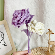 Load image into Gallery viewer, Rosa Chinensis Flower Crochet Pattern
