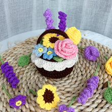 Load image into Gallery viewer, Mini Flower Basket and Flowers Crochet Pattern
