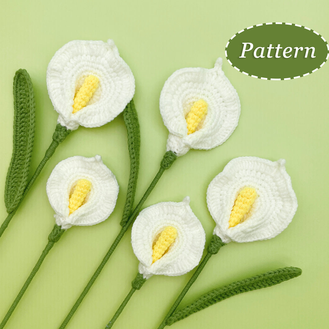 Calla Lily Flower Crochet Pattern