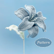 Load image into Gallery viewer, Wavy Lily Flower Crochet Pattern
