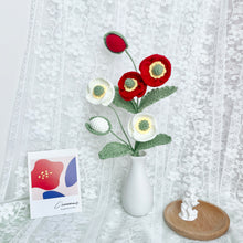 Load image into Gallery viewer, Poppy Flower Crochet Pattern
