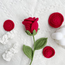 Load image into Gallery viewer, Rose Crochet Kit Red
