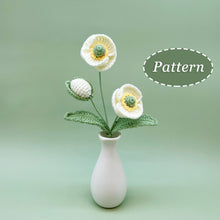 Load image into Gallery viewer, Poppy Flower Crochet Pattern
