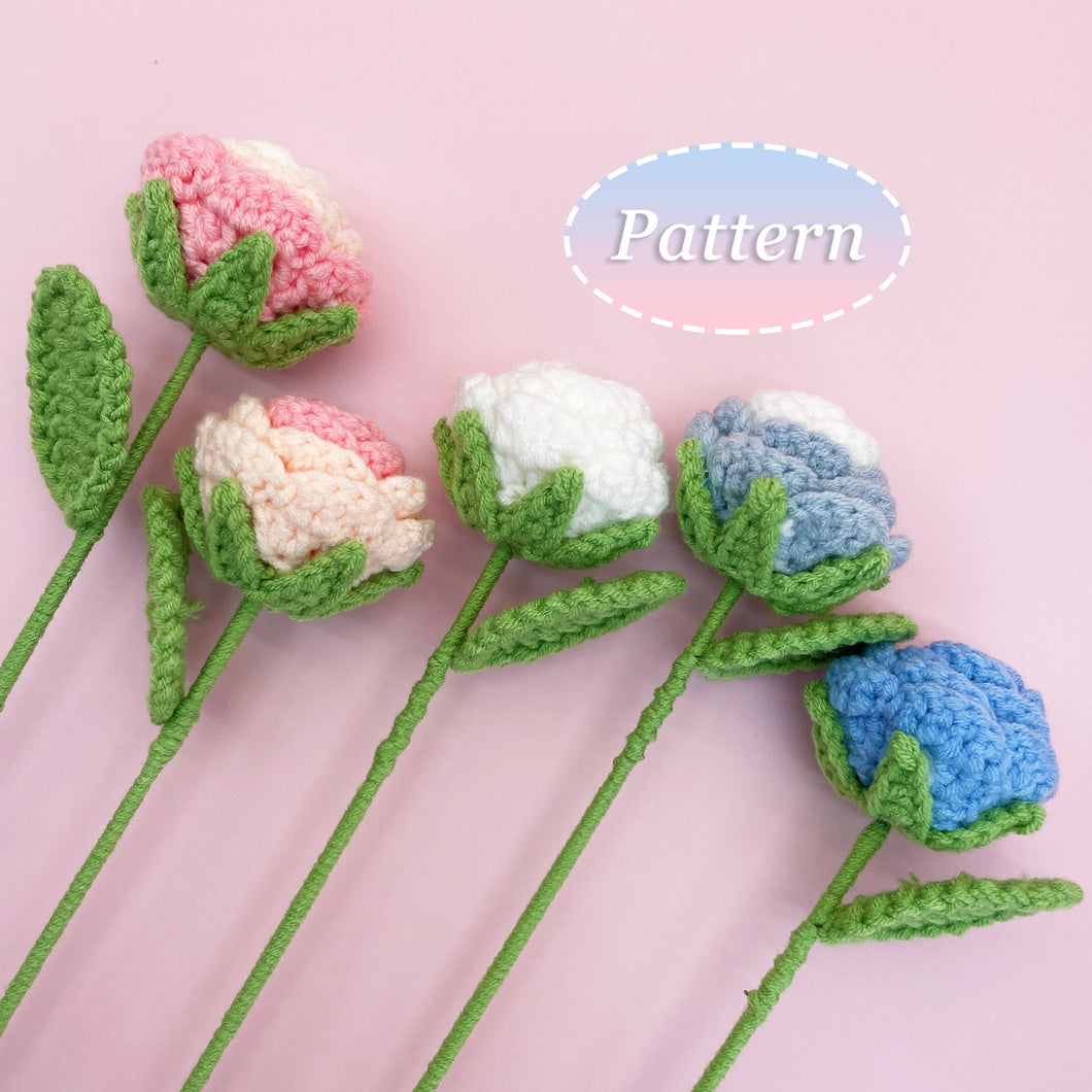 Rose Flower Crochet Pattern
